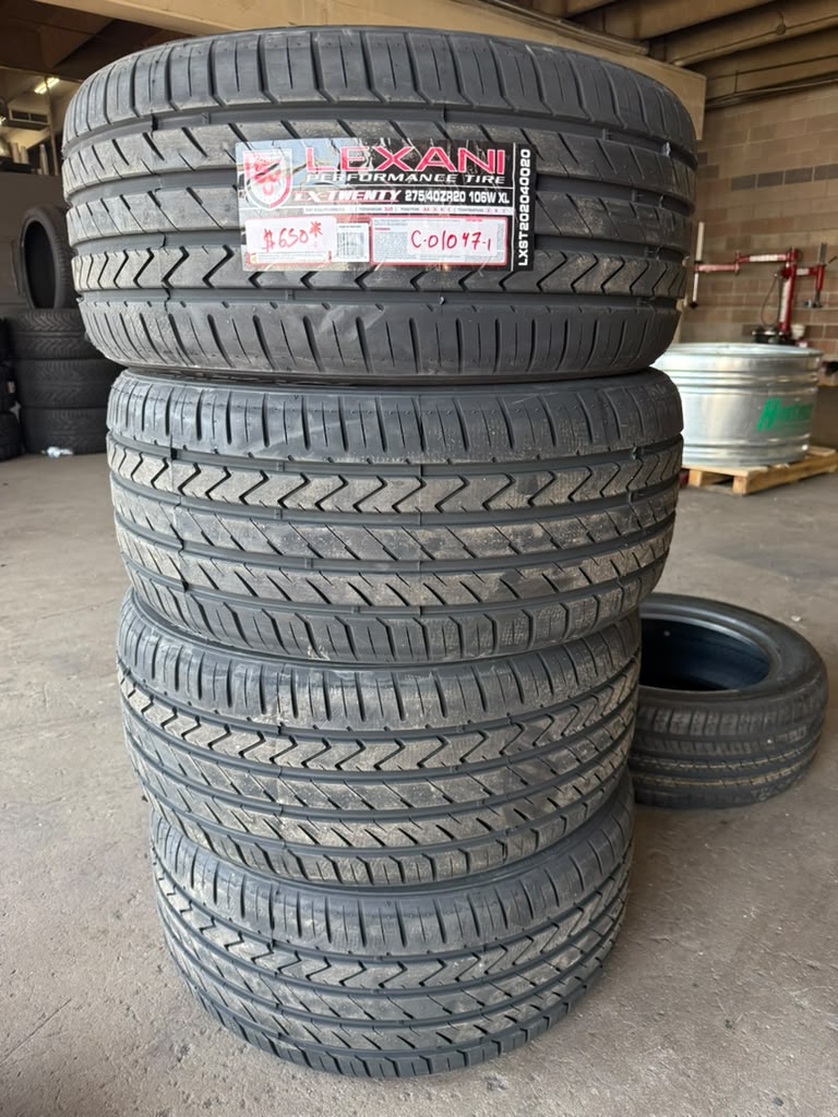 275/40R20 Set (4 Brand New Tires!!) Lexani LX-Twenty