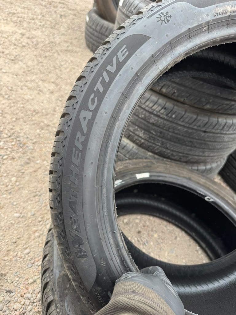 225/45R18 Pair (2 Used Tires) Pirelli Cinturato WeatherActive