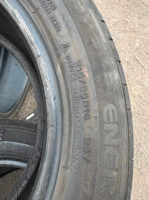 215/55R16 Set (4 Used Tires) Michelin Energy Saver - 📍 Commerce City