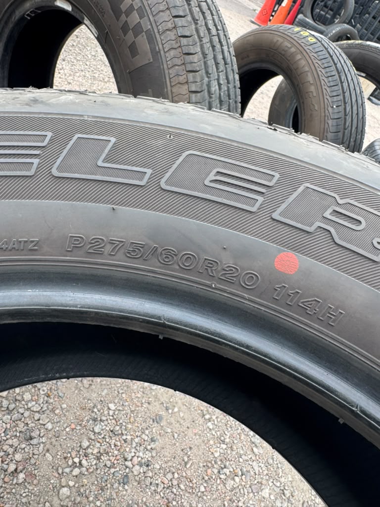 275/60R20 Pair (2 Used Tires) Bridgestone Dueler H/T