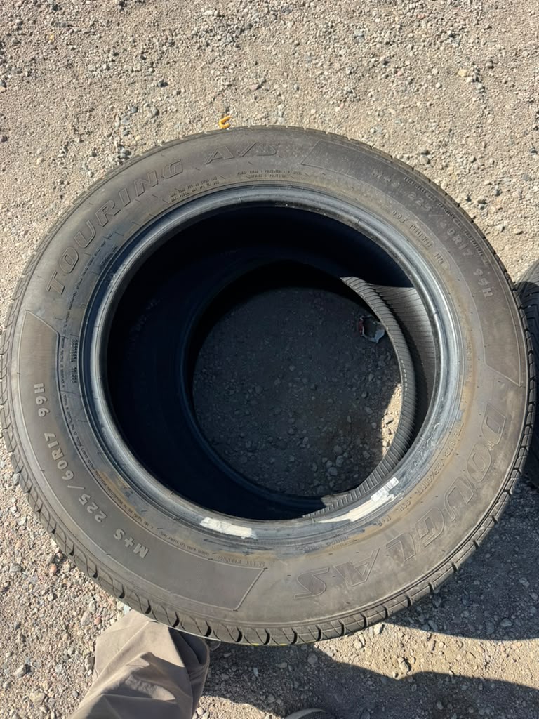 225/60R17 Pair (2 Used Tires) Douglas Touring