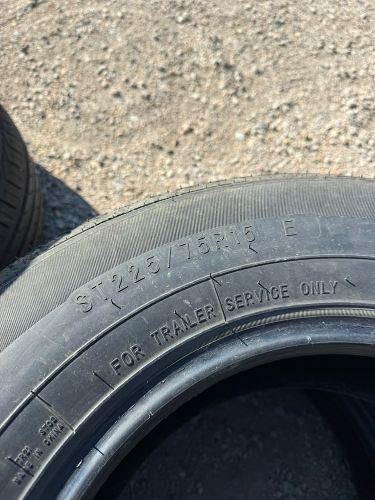 ST225/75R15 Pair (2 Used Tires) Trailer King RST