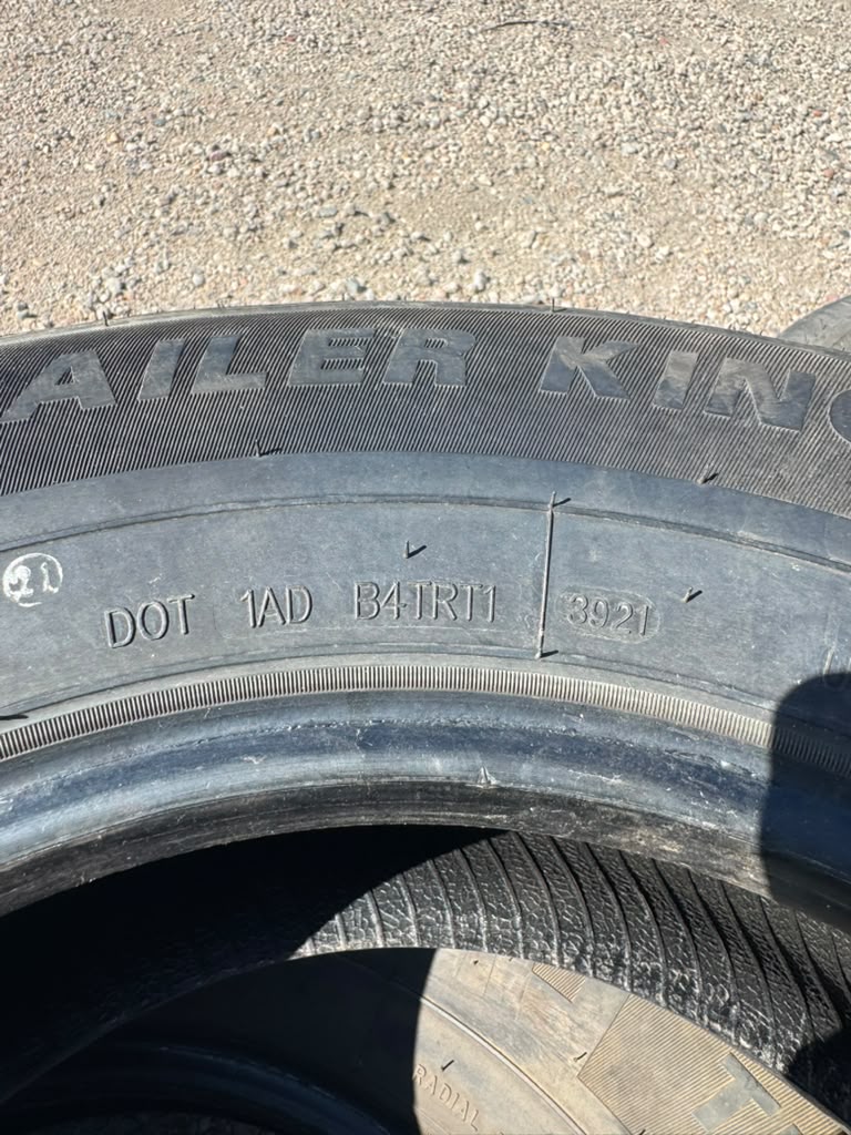 ST225/75R15 Pair (2 Used Tires) Trailer King RST