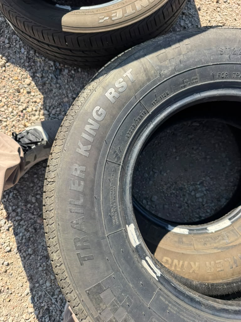 ST225/75R15 Pair (2 Used Tires) Trailer King RST