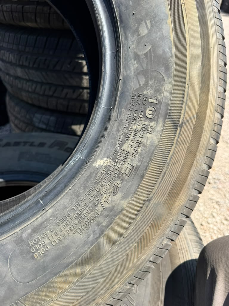 ST235/80R16 Pair (2 Used Tires) Castle Rock ST Radial ST226