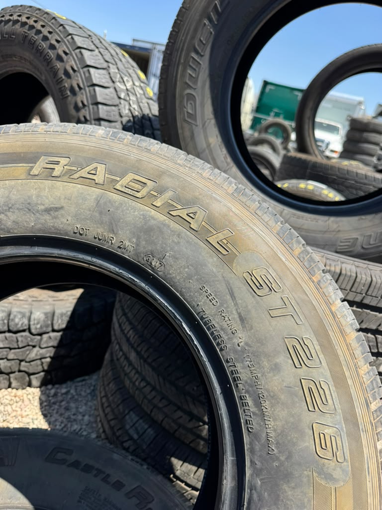ST235/80R16 Pair (2 Used Tires) Castle Rock ST Radial ST226