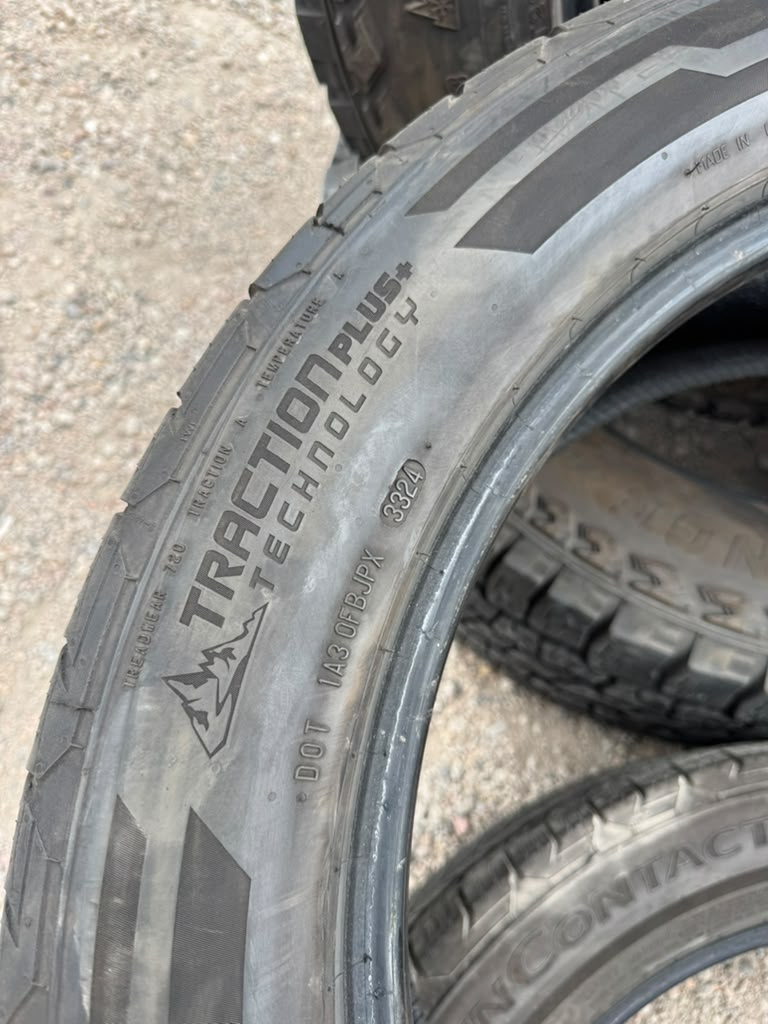 275/50R22 Pair (2 Used Tires) Continental Terrain Contact
