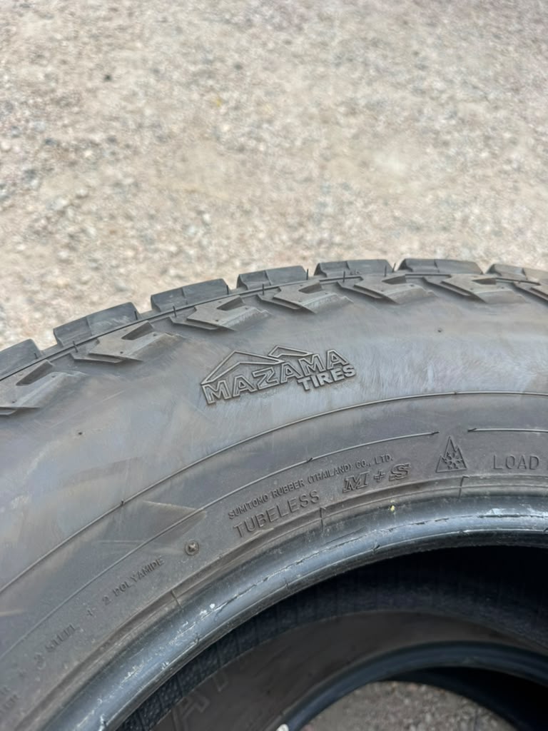 LT295/65R20 Pair (2 Used Tires) Mazama Open Range SQM-3