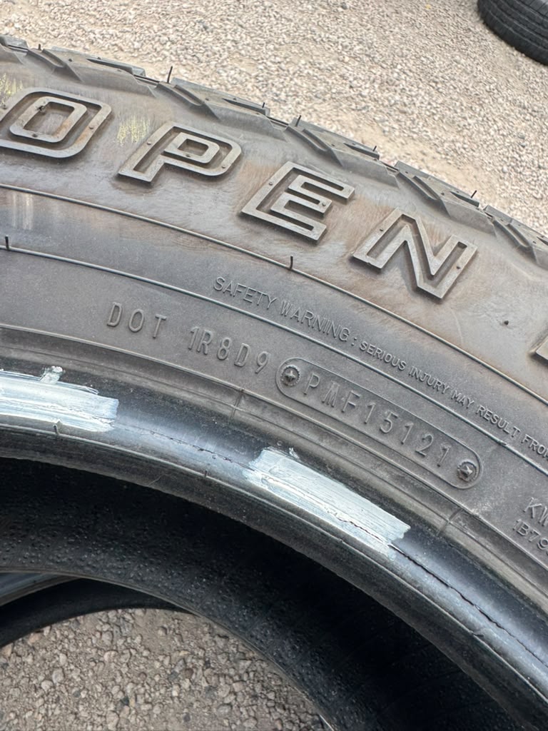 LT295/65R20 Pair (2 Used Tires) Mazama Open Range SQM-3