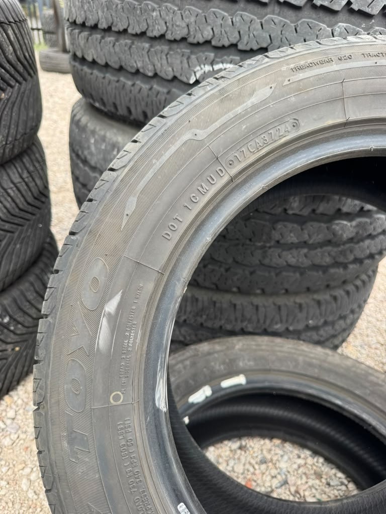 215/55R16 Pair (2 Used Tires) Toyo Extensa