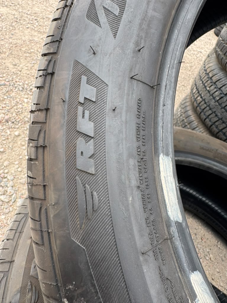 245/50R19 Pair (2 Used Tires) Bridgestone Dueler H/P Sport