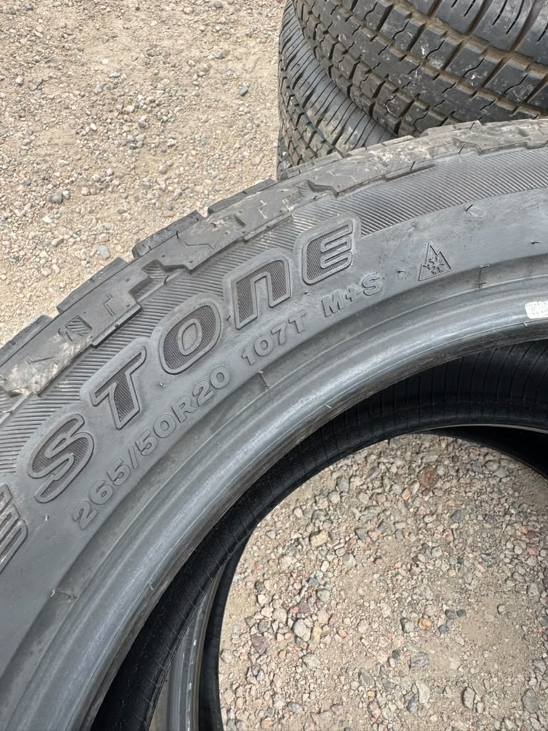 265/50R20 Pair (2 Used Tires) Bridgestone Dueler Ascent
