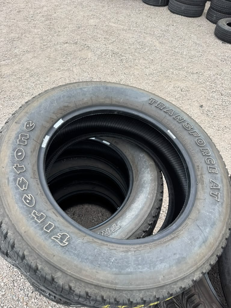 LT285/60R20 Set (4 Used Tires) Firestone Transforce AT