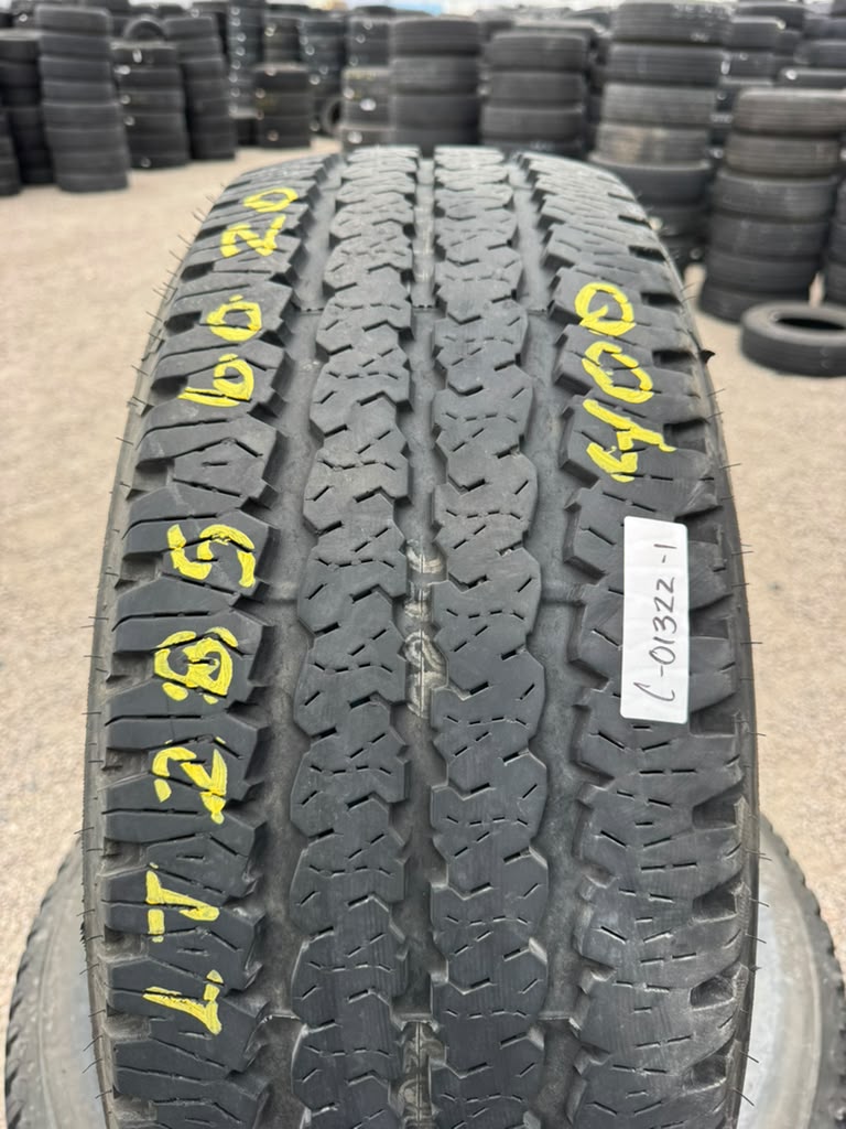 LT285/60R20 Set (4 Used Tires) Firestone Transforce AT
