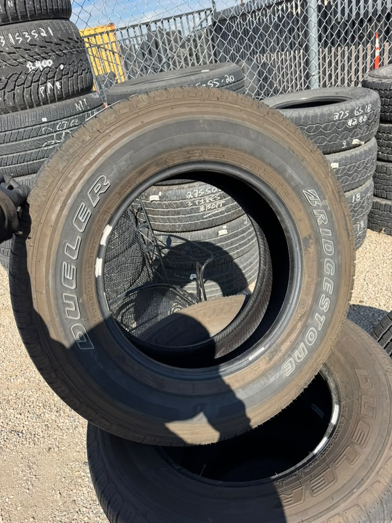 265/65R17 Set (4 Used Tires) Bridgestone Dueler LX