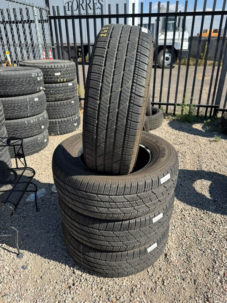 265/65R17 Set (4 Used Tires) Bridgestone Dueler LX