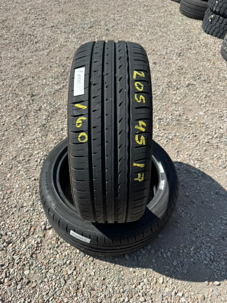 205/45R17 Pair (2 Used Tires) Sailun Atrezzo SVA1
