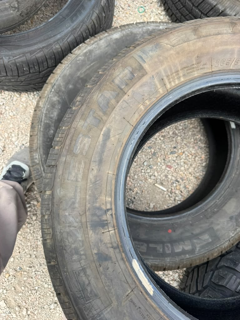 265/60R18 Pair (2 Used Tires) Milestar MS932