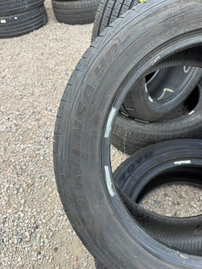 235/55R18 Pair (2 Used Tires) Toyo Extensa HP