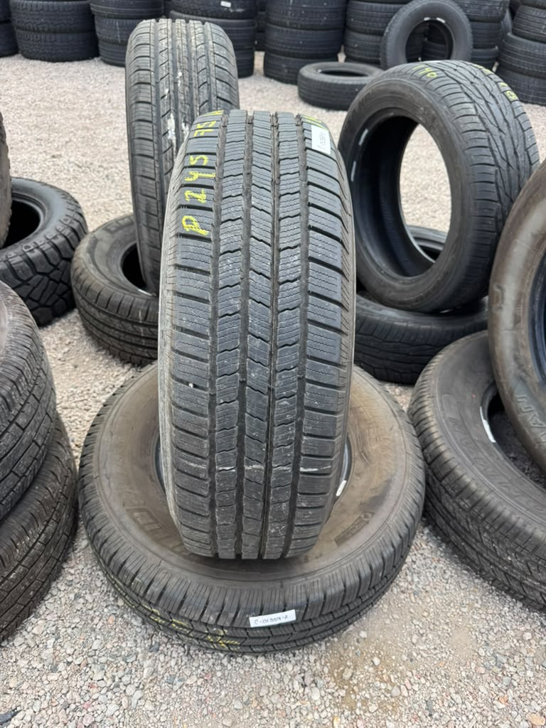 245/75R16 Pair (2 Used Tires) Michelin Defender LTX