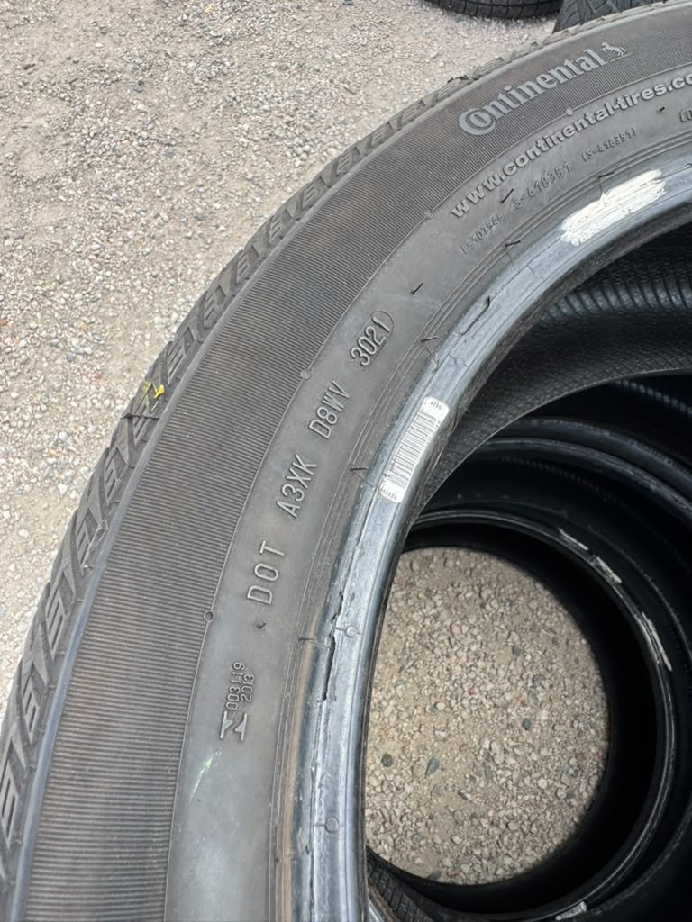 265/45R20 Set (4 Used Tires) Continental Cross Contact LX Sport