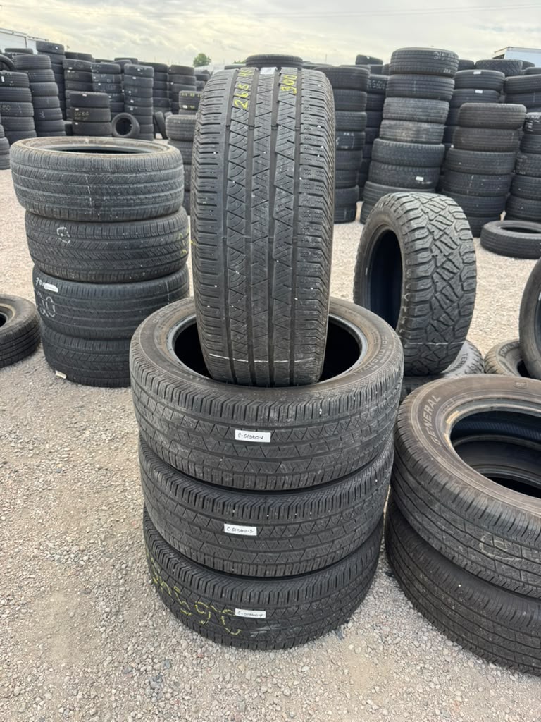 265/45R20 Set (4 Used Tires) Continental Cross Contact LX Sport
