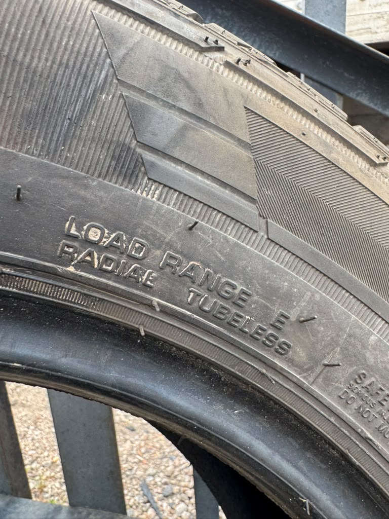235/65R16C Pair (2 Used Tires) Hercules Terra Trac CH4