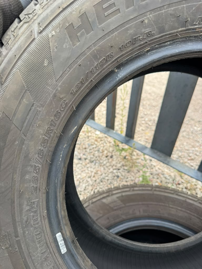 235/65R16C Pair (2 Used Tires) Hercules Terra Trac CH4