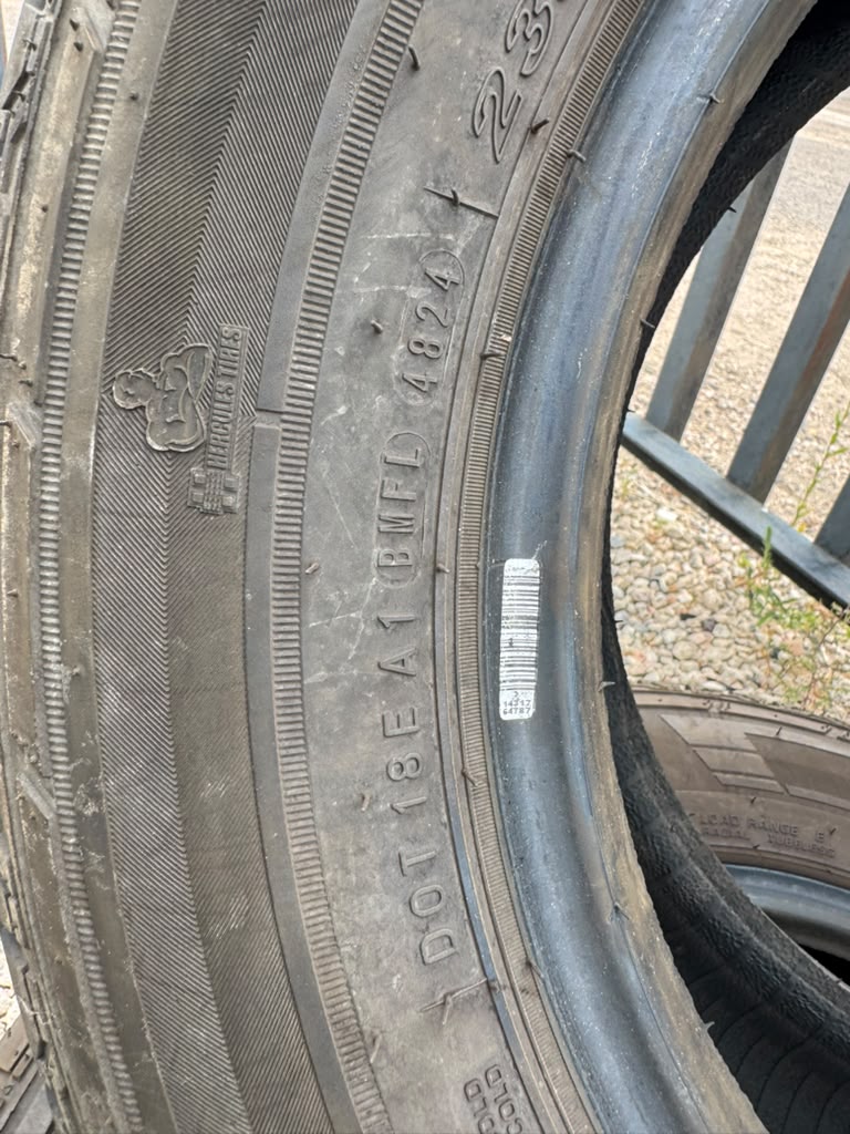 235/65R16C Pair (2 Used Tires) Hercules Terra Trac CH4