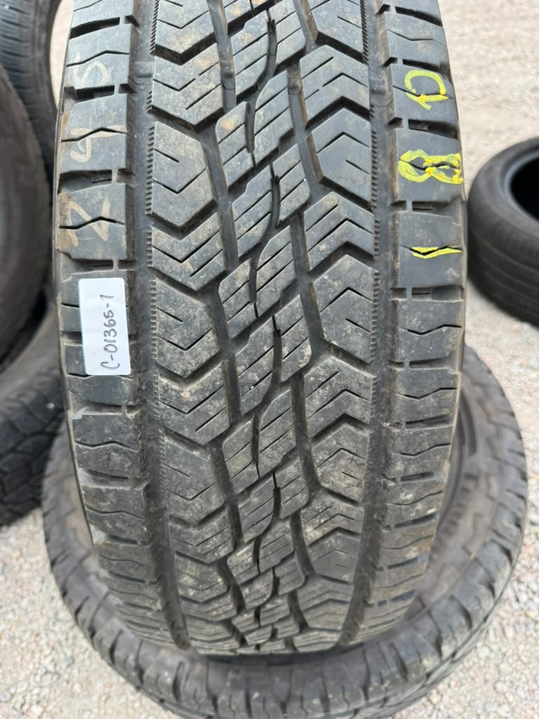 245/60R18 Pair (2 Used Tires) Continental Terrain Contact