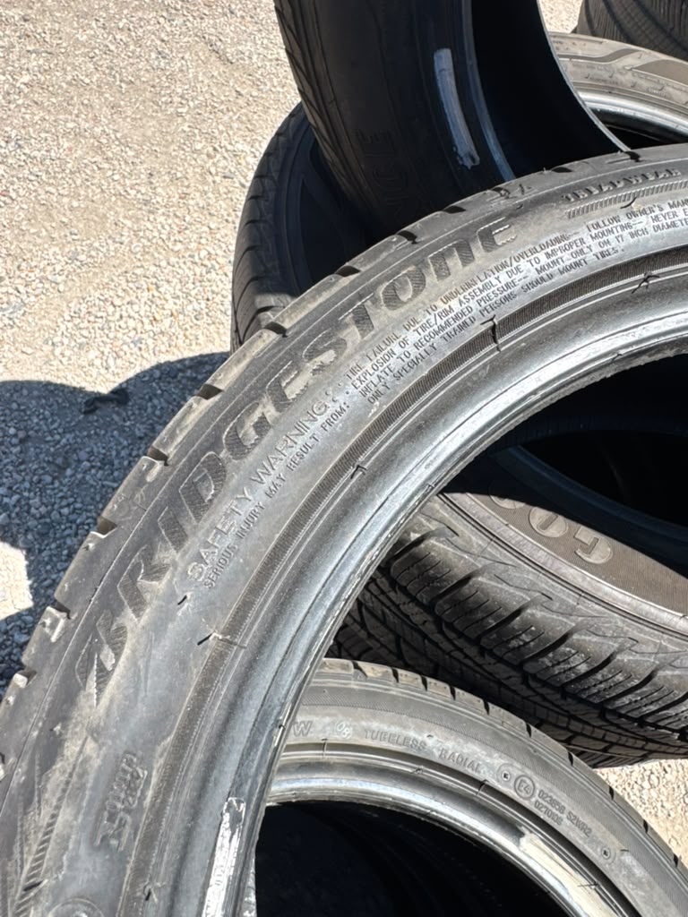 205/45R17 Set (4 Used Tires) Bridgestone Potenza S001
