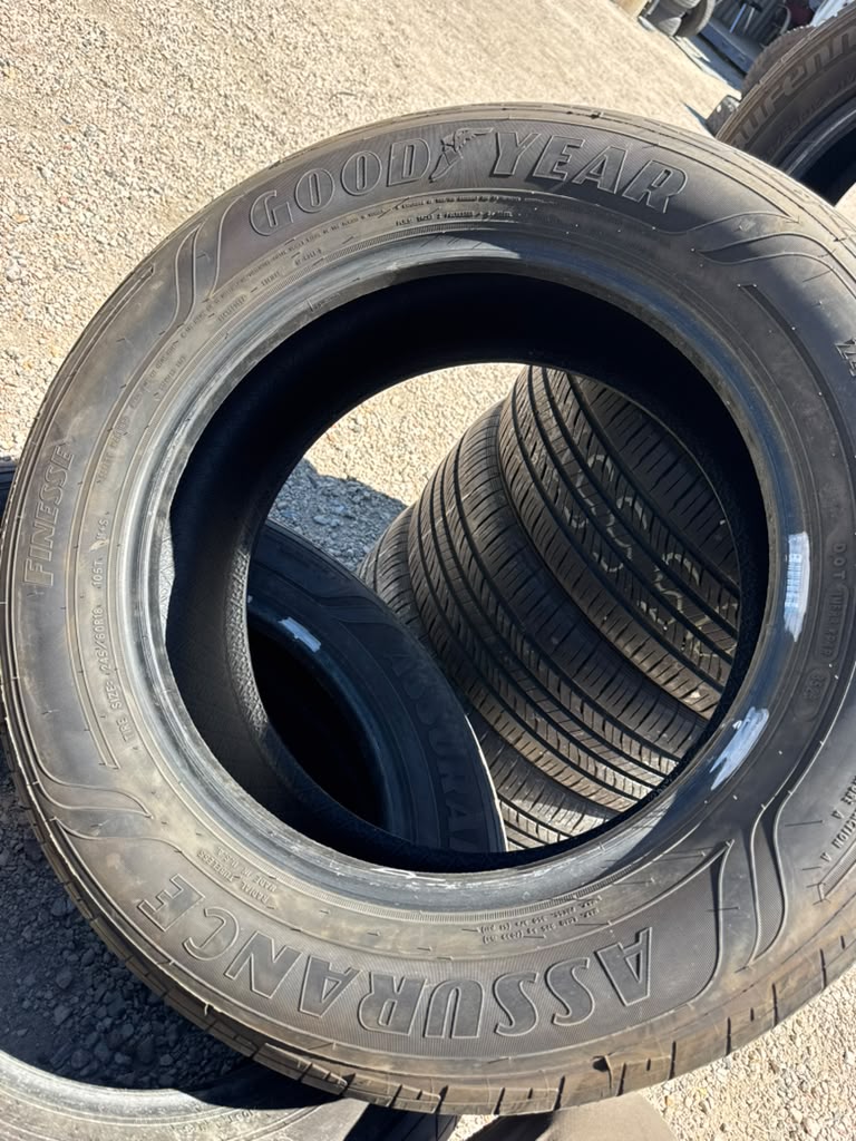 245/60R18 Pair (2 Used Tires) Goodyear Assurance