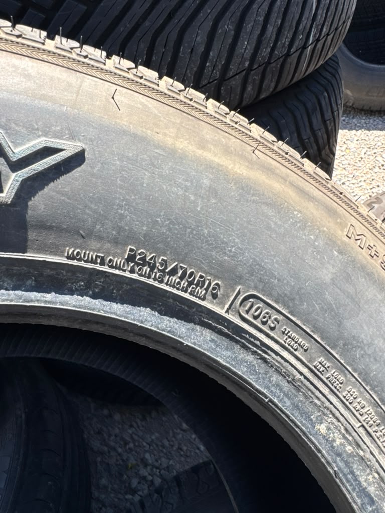 245/70R16 Pair (2 Used Tires) Definity Dakota