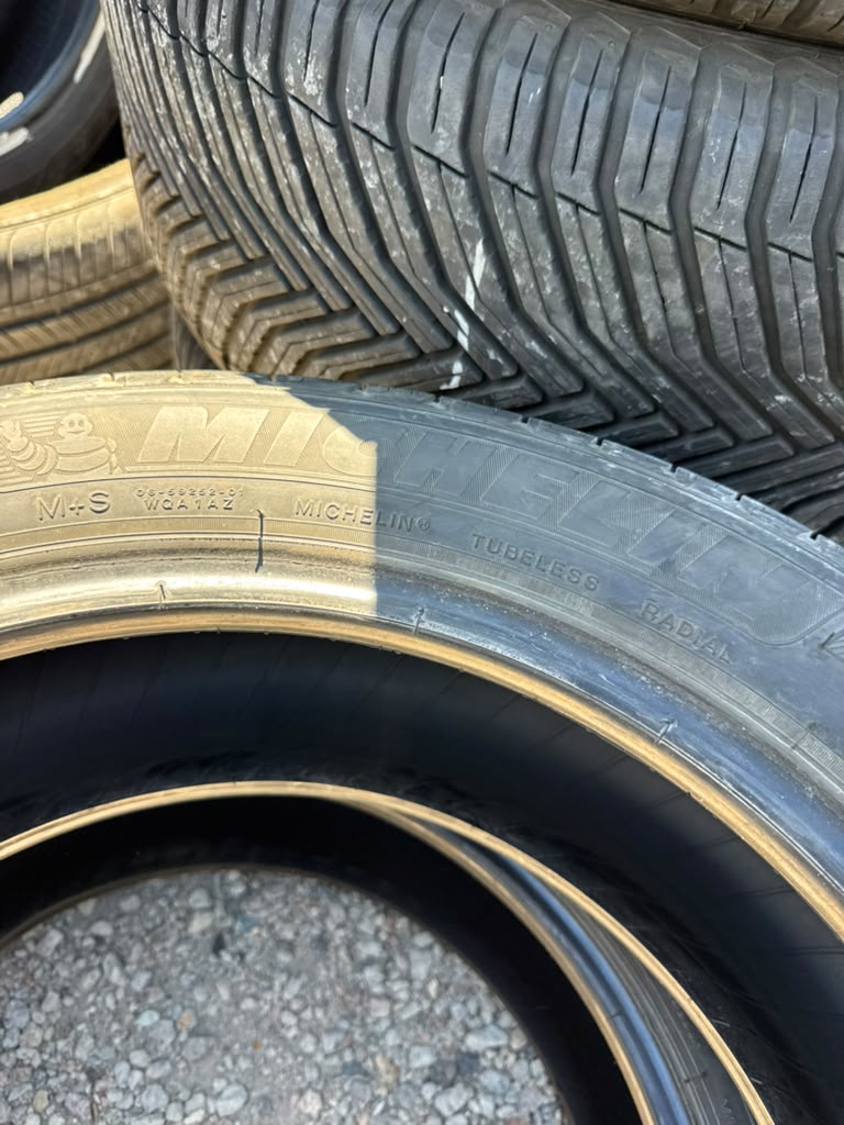 215/55R17 Pair (2 Used Tires) Michelin Defender