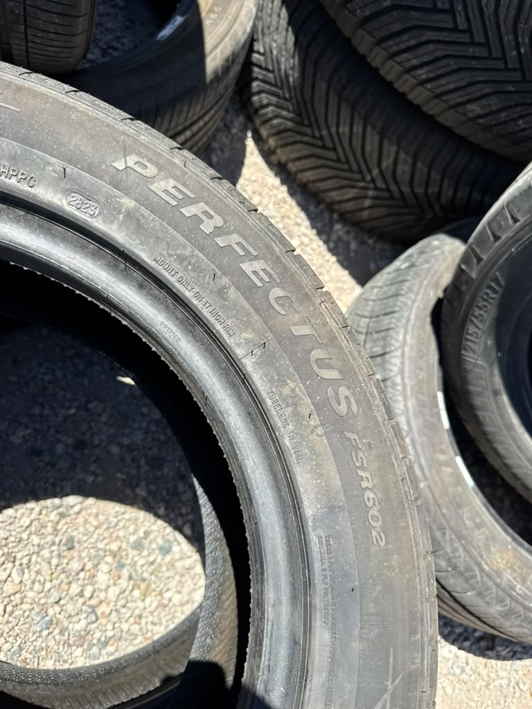 235/55R17 Pair (2 Used Tires) Fortune Perfectus