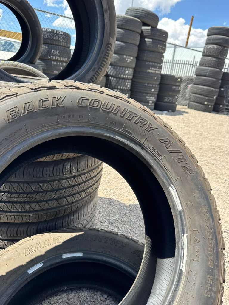 245/60R18 Pair (2 Used Tires) DeanTires Back Country