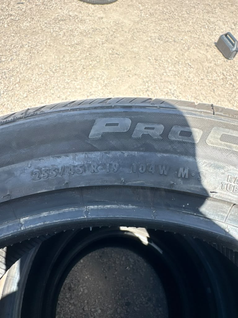 255/45R19 Set (4 Used Tires) Continental ProContact