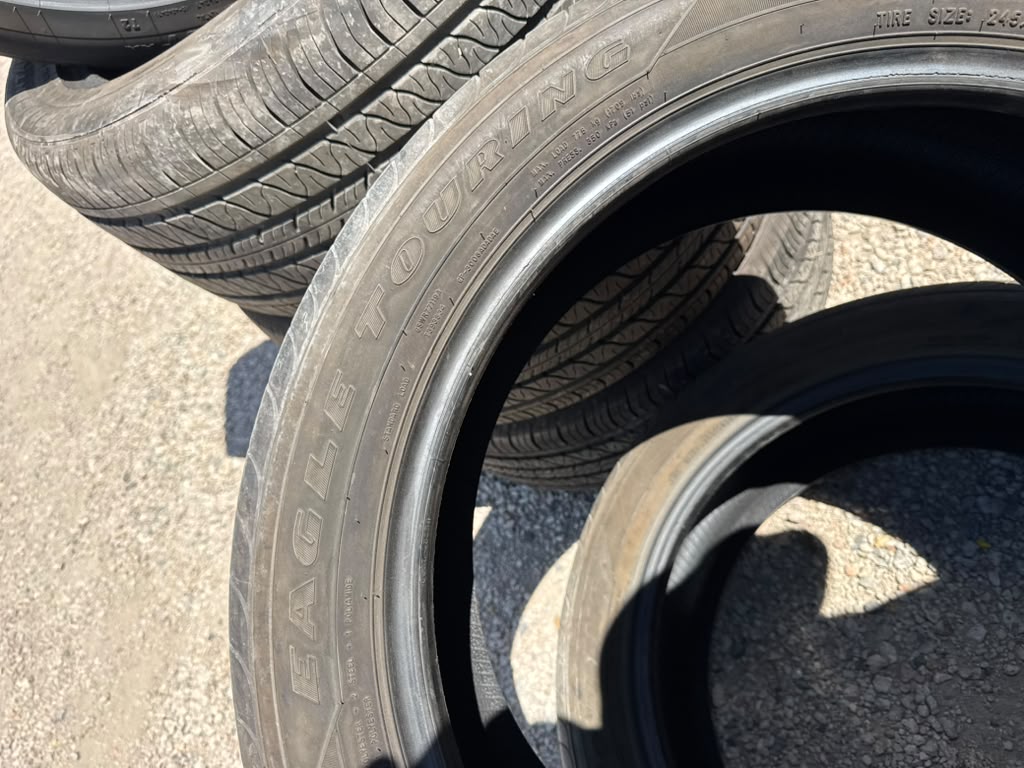 245/45R20 Pair (2 Used Tires) Goodyear Eagle Touring