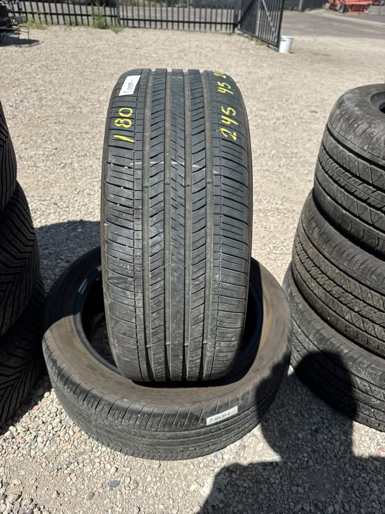 245/45R20 Pair (2 Used Tires) Goodyear Eagle Touring