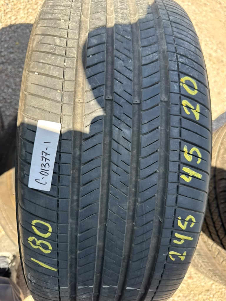 245/45R20 Pair (2 Used Tires) Goodyear Eagle Touring