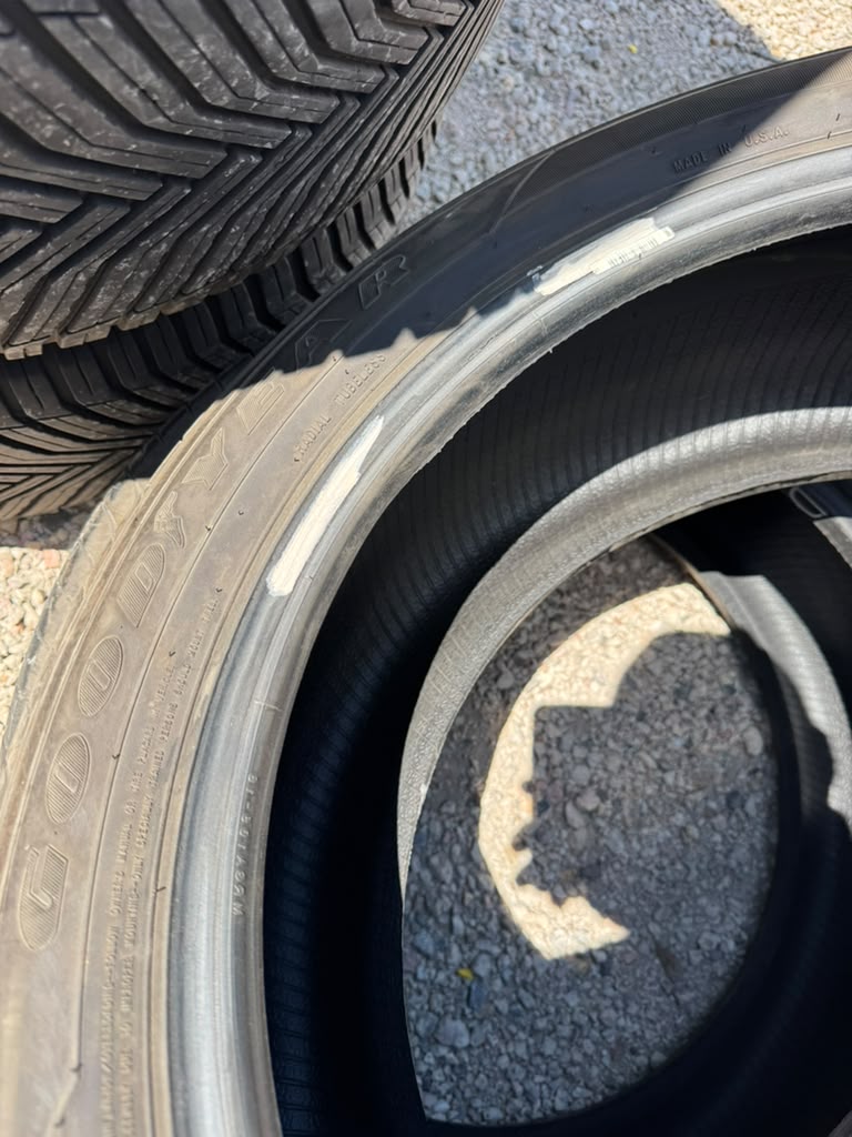 245/45R20 Pair (2 Used Tires) Goodyear Eagle Touring