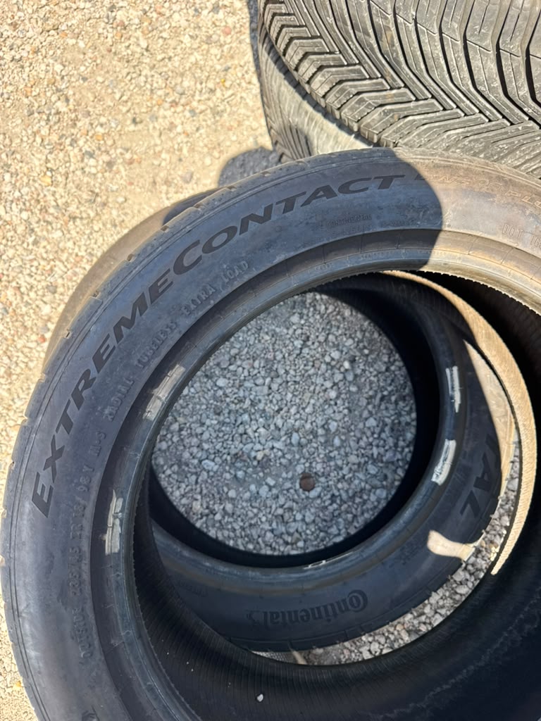 235/45R18 Pair (2 Used Tires) Continental Extreme Contact