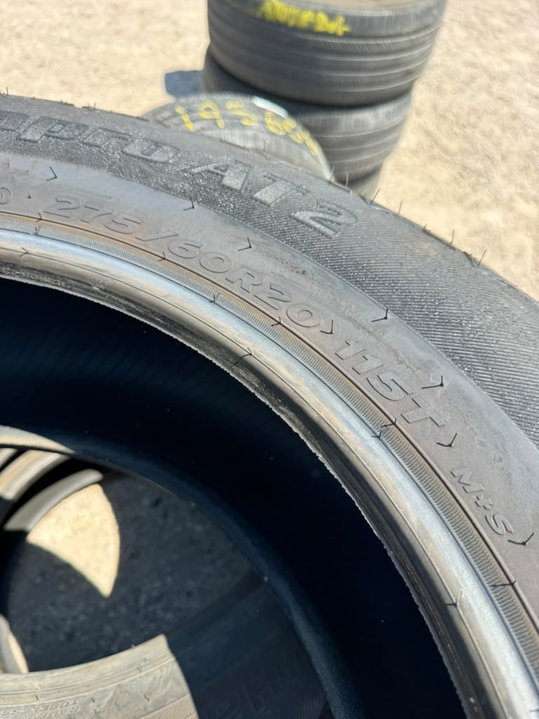275/60R20 Set (4 Used Tires) Hankook DynaPro AT2