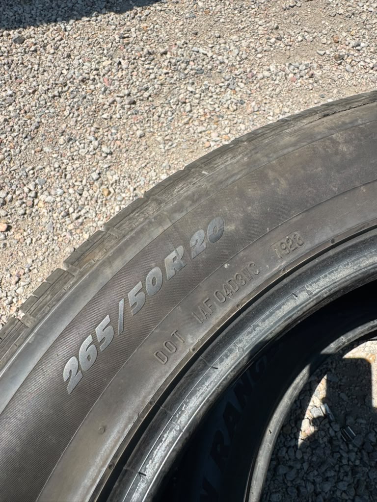 265/50R20 Pair (2 Used Tires) Mazama Open Range