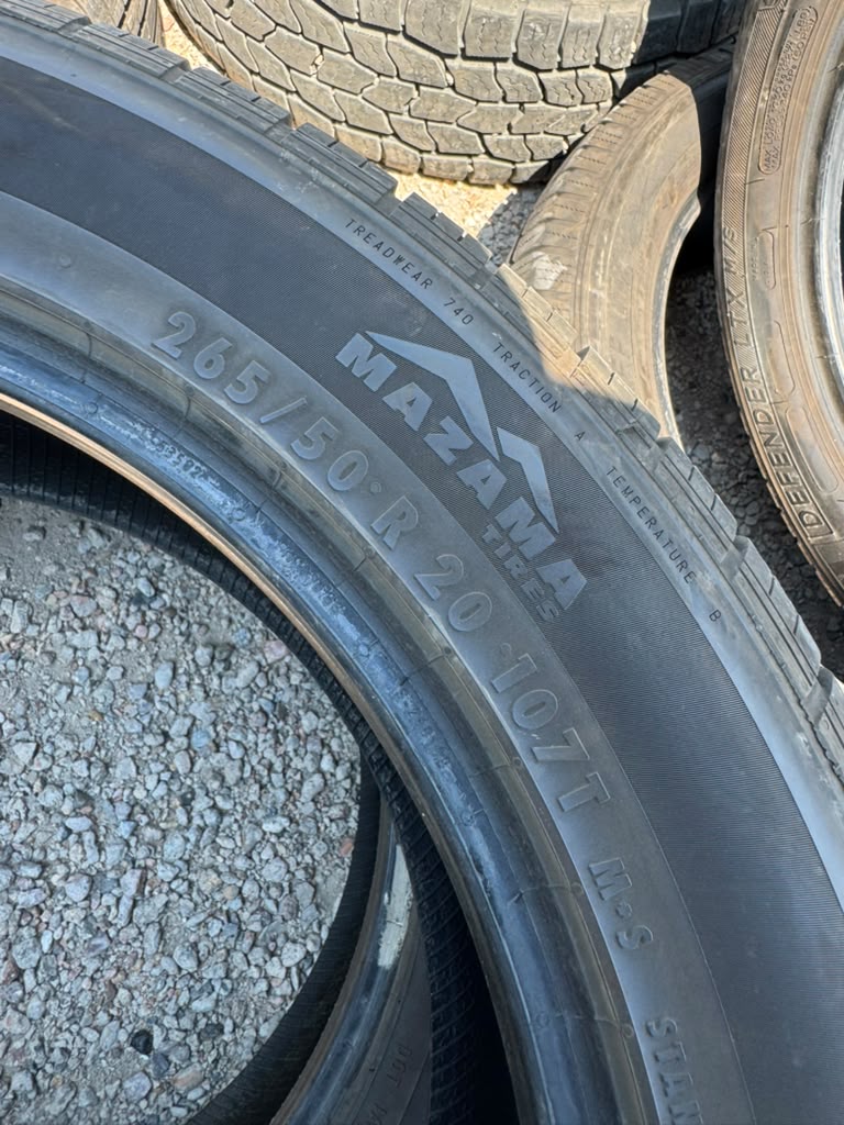 265/50R20 Pair (2 Used Tires) Mazama Open Range
