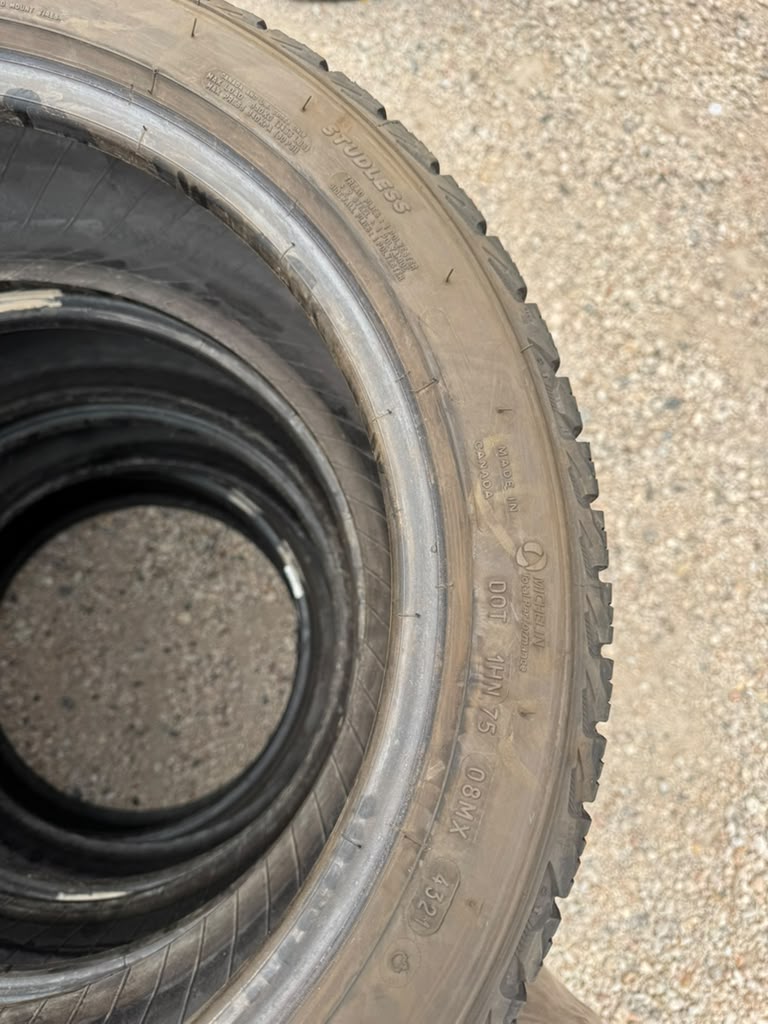 205/50R17 Set (4 Used Tires) Michelin X-ice