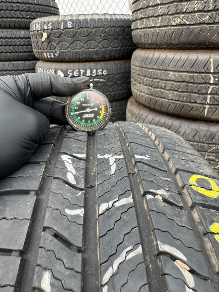 215/55R17 Pair (2 Used Tires) Michelin Defender