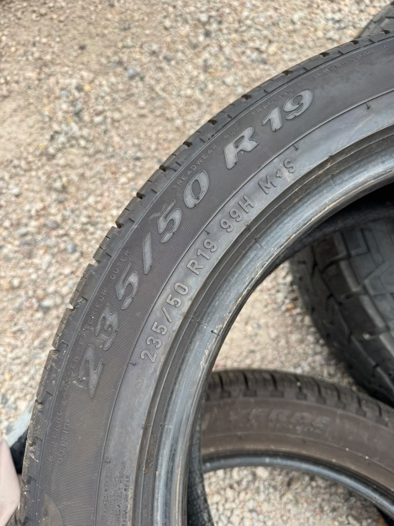 235/50R19 Pair (2 Used Tires) Pirelli Scorpion Verde