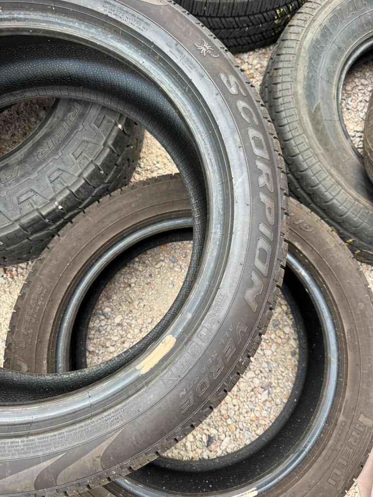 235/50R19 Pair (2 Used Tires) Pirelli Scorpion Verde