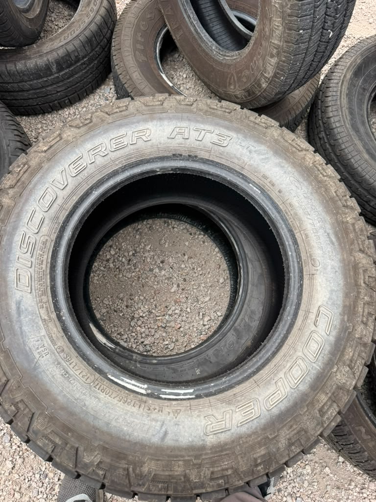 LT265/70R17 Pair (2 Used Tires) Cooper Discoverer AT3